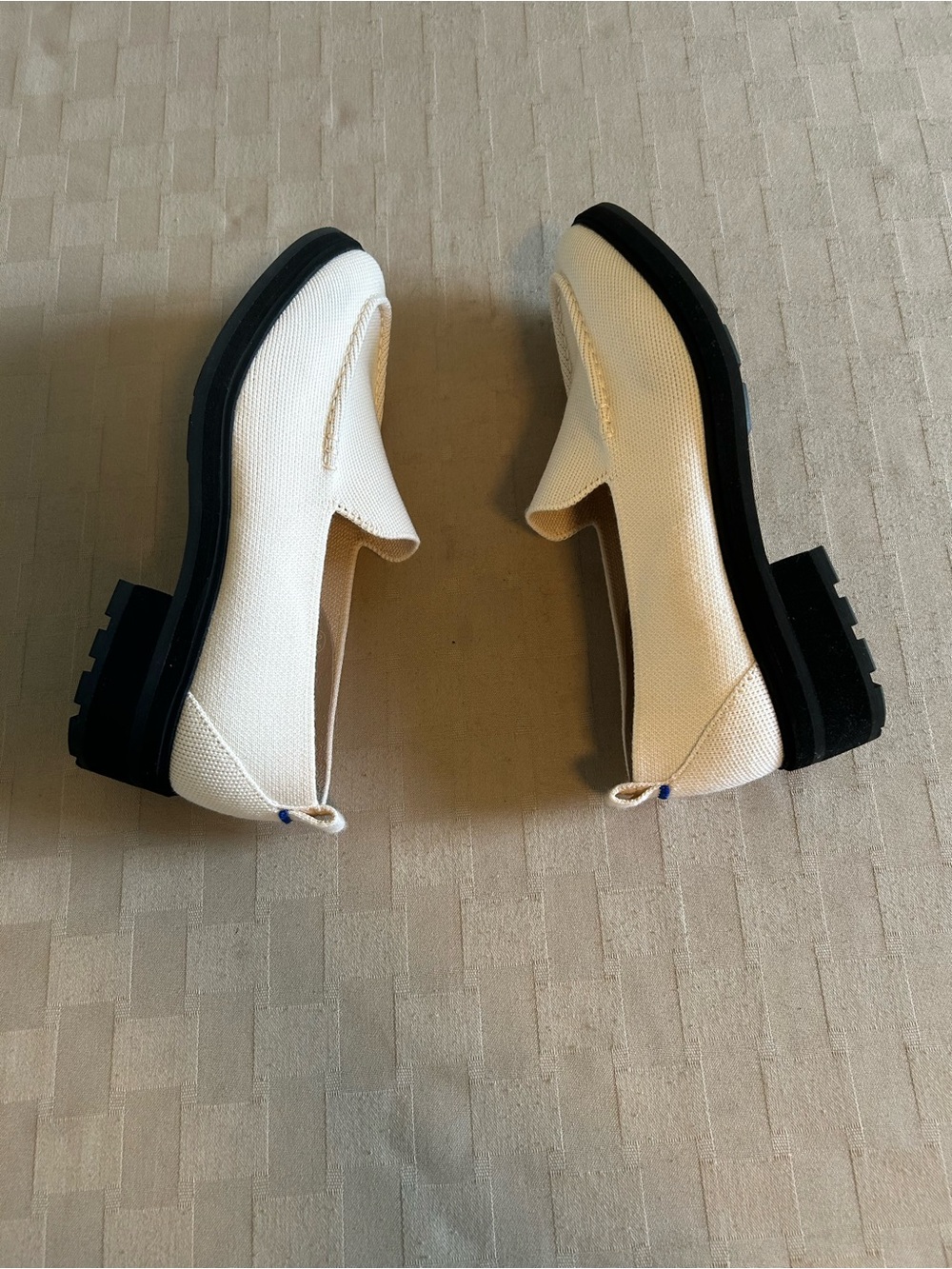 Rothy’s Merino Wool Blend The Lug Loafers in Ivory - Picture 8 of 15